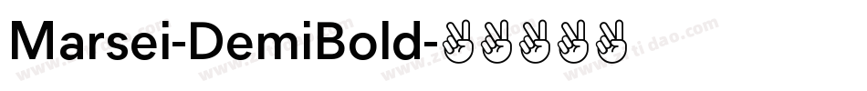 Marsei-DemiBold字体转换