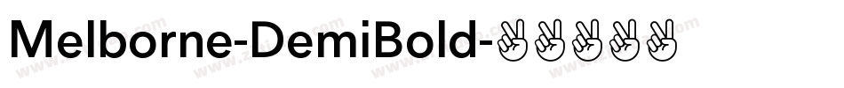 Melborne-DemiBold字体转换