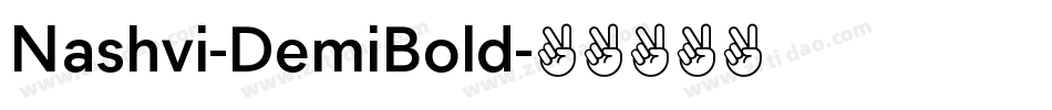 Nashvi-DemiBold字体转换 Nashvi-DemiBold字体转换