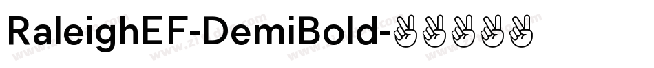 RaleighEF-DemiBold字体转换