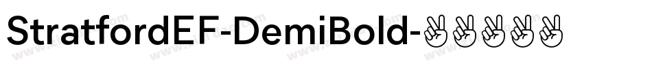 StratfordEF-DemiBold字体转换