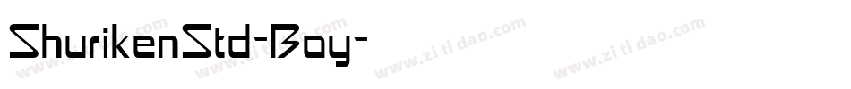 ShurikenStd-Boy字体转换