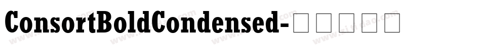 ConsortBoldCondensed字体转换