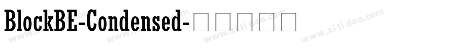 BlockBE-Condensed字体转换