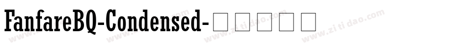 FanfareBQ-Condensed字体转换