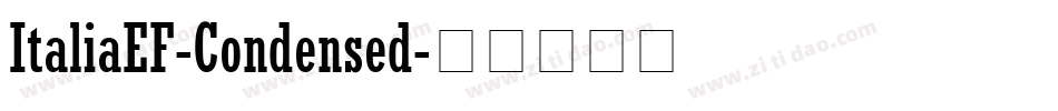 ItaliaEF-Condensed字体转换