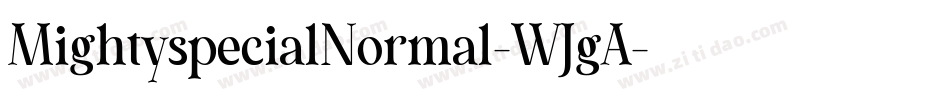 MightyspecialNormal-WJgA字体转换