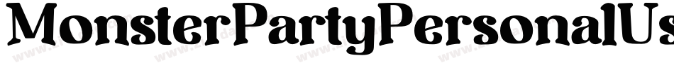 MonsterPartyPersonalUseRegular-0Wlj4字体转换 MonsterPartyPersonalUseRegular-0Wlj4字体转换