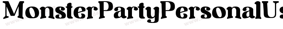 MonsterPartyPersonalUseRegular-0Wlj4字体转换 MonsterPartyPersonalUseRegular-0Wlj4字体转换