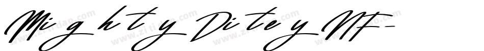 MightyDiteyNF字体转换