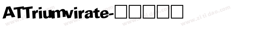 ATTriumvirate字体转换
