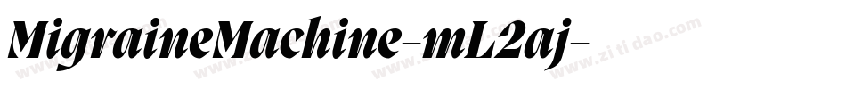 MigraineMachine-mL2aj字体转换