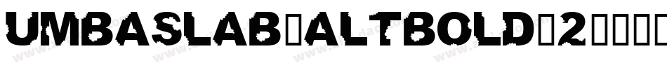 umbaslab-altbold-2字体转换