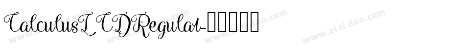CalculusLCDRegular字体转换