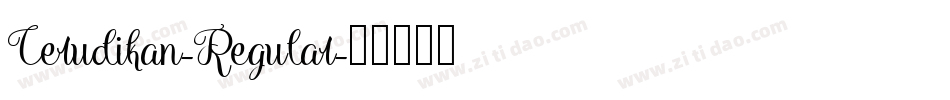 Cerudikan-Regular字体转换