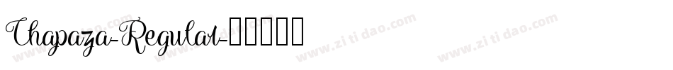 Chapaza-Regular字体转换