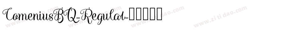 ComeniusBQ-Regular字体转换