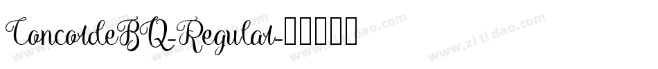 ConcordeBQ-Regular字体转换