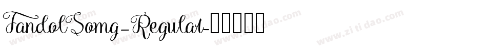 FandolSomg–Regular字体转换