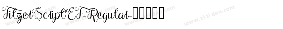 FilzerScriptEF-Regular字体转换