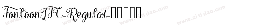 FontoonITC-Regular字体转换