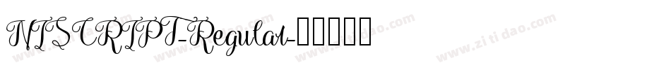 NISCRIPT-Regular字体转换