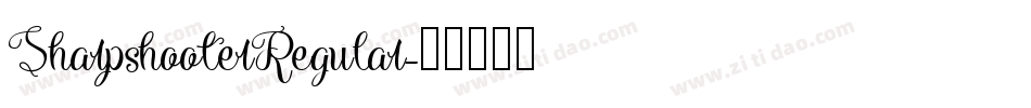 SharpshooterRegular字体转换
