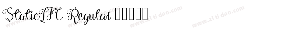 StaticITC-Regular字体转换
