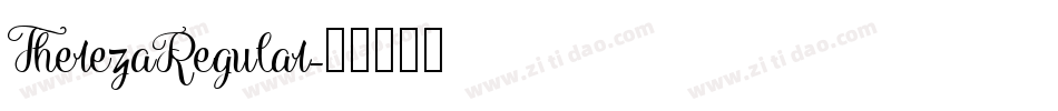 TherezaRegular字体转换