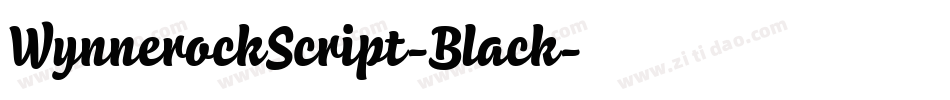 WynnerockScript-Black字体转换