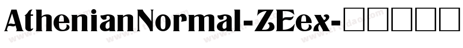 AthenianNormal-ZEex字体转换