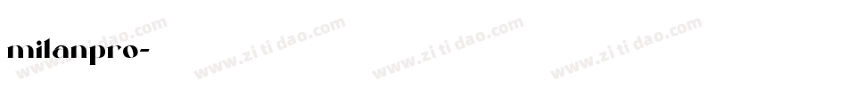 milanpro字体转换