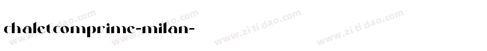 chaletcomprime-milan字体转换
