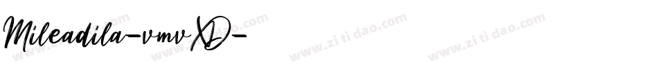 Mileadila-vmvXD字体转换