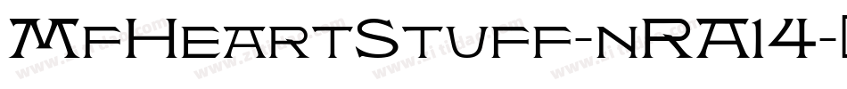 MfHeartStuff-nRA14字体转换