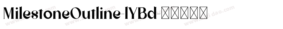 MilestoneOutline-lYBd字体转换