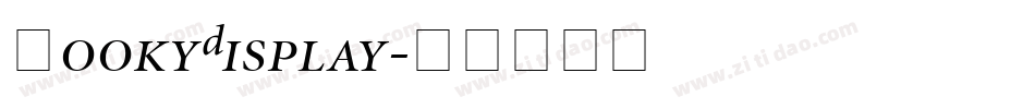 PookyDisplay字体转换