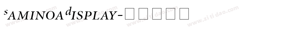 SaminoaDisplay字体转换
