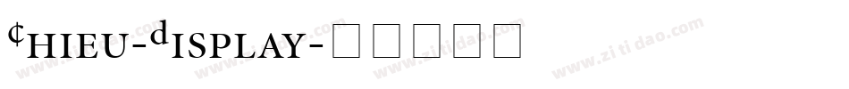 Chieu-Display字体转换