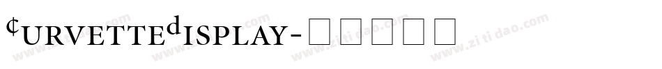 CurvetteDisplay字体转换