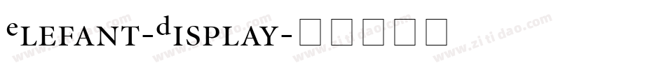 Elefant-Display字体转换