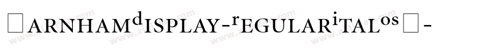 FarnhamDisplay-RegularItalOSF字体转换