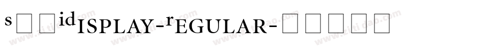 SFUIDisplay-Regular字体转换