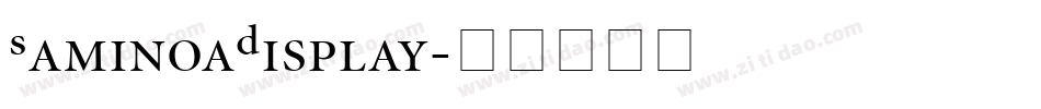 SaminoaDisplay字体转换