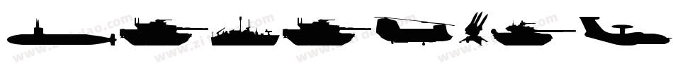 Military-Dingbats字体转换