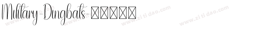 Military-Dingbats字体转换