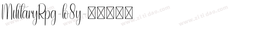 MilitaryRpg-lo8y字体转换