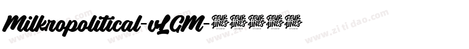 Milkropolitical-vLGM字体转换