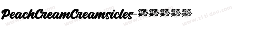 PeachCreamCreamsicles字体转换