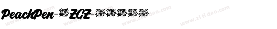 PeachPen-9ZGZ字体转换